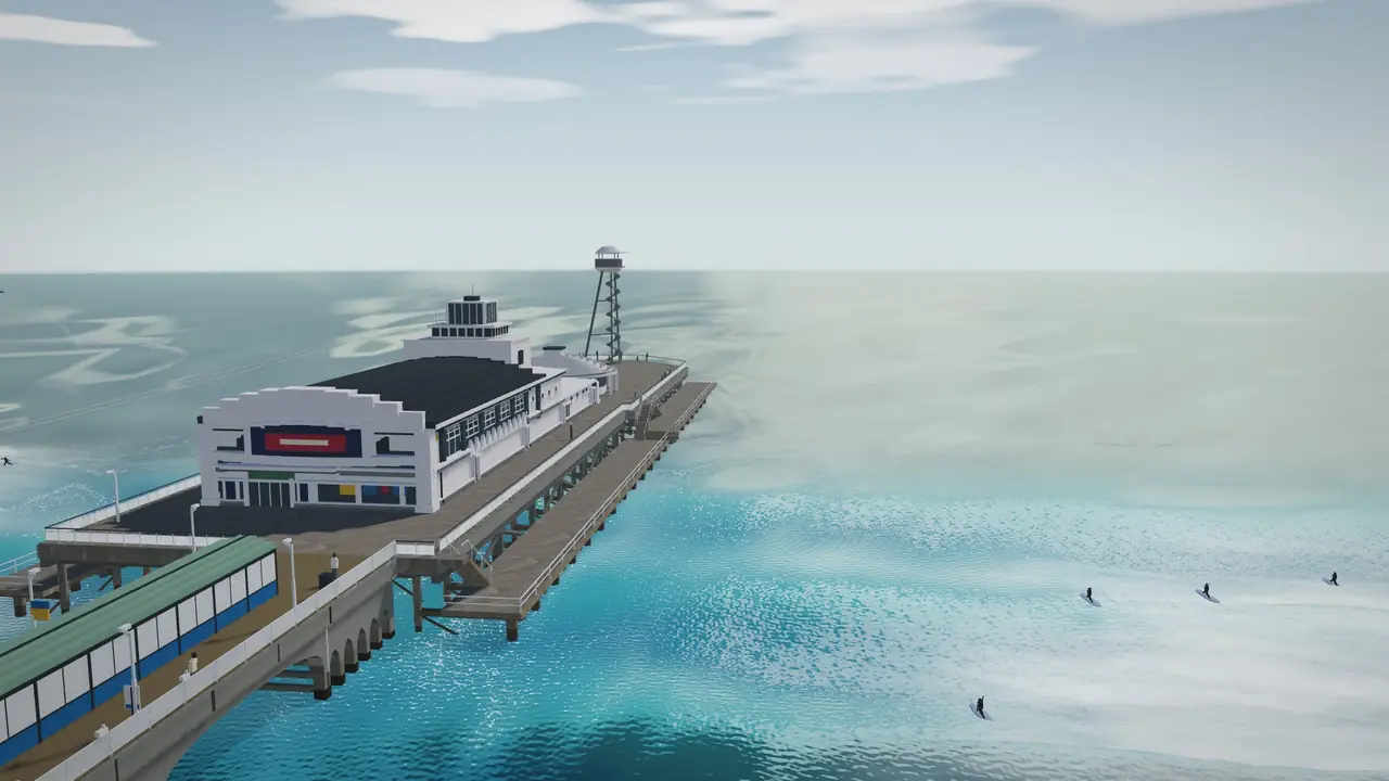 Seafront, Free ride: Open water, nothing chasing you. Anywhere along the real coast.