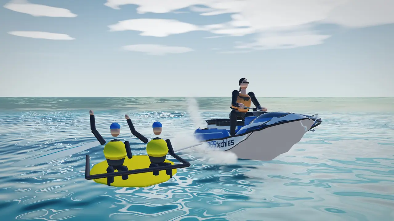 Seafront, Rescue mode: Swimmers in trouble off the beach. Slow right down beside them.