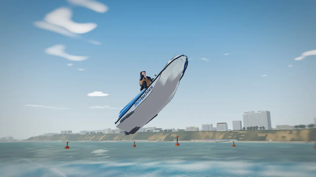 Seafront, The Stunt Stage: A ramp course off Boscombe: airtime, height and rotation all score.