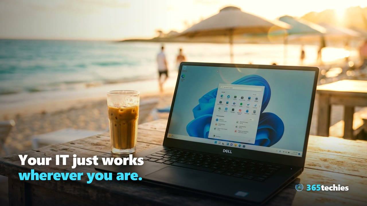 365 Techies reel &mdash; work from home, or from a Bournemouth beach