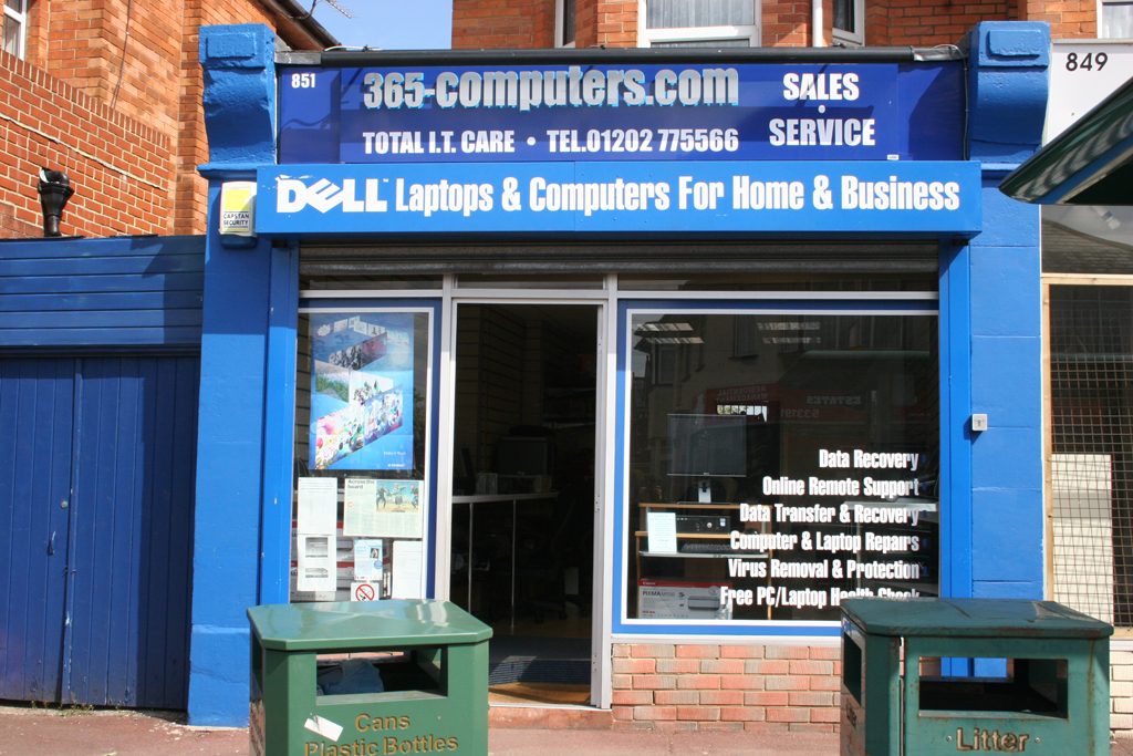 The shopfront of our computer sales and service centre in Moordown, Winton &mdash; Dell laptops and computers for home and business